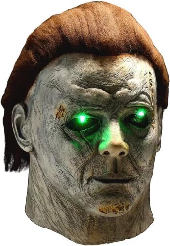 Michael Myers Mask - Halloween Mask For Adults - Led Light Up - Michael Myers Costumes - Scary Halloween Mask