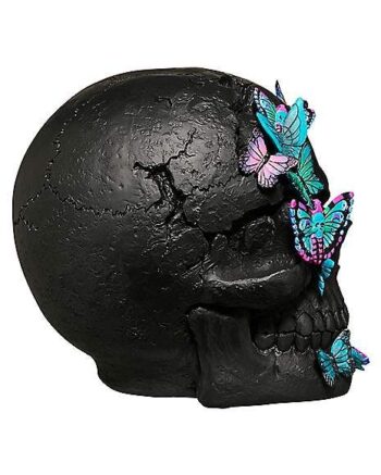 Mystical Arts Black Butterfly Skull