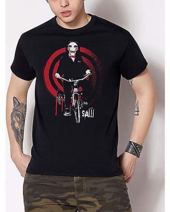 Saw Billy Puppet Bike T Shirt - Saw