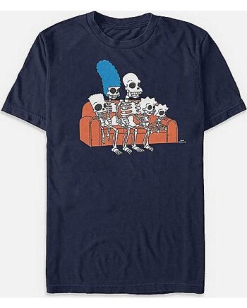 Simpsons Skeleton Family T Shirt - The Simpsons