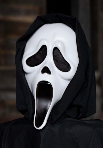 Standing 6 Foot Scream Ghost Face Prop