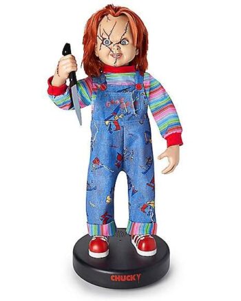 2.4 Ft Bump ‘N Go Chucky Animatronic - Decorations