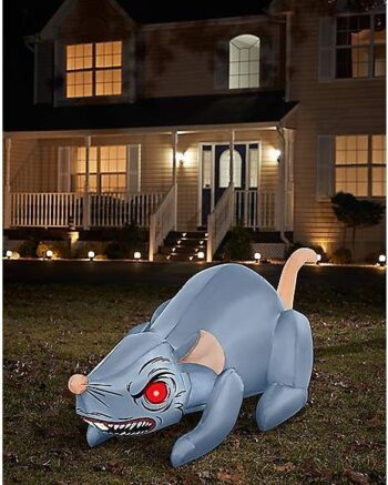 3 Ft Light-Up Rat Inflatable Decoration