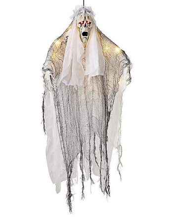 36 Inch Light-Up Hanging White Reaper Decoration