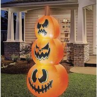 4 Ft LED Pumpkin Stack Inflatable Decoration