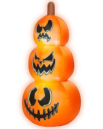 4 Ft LED Pumpkin Stack Inflatable Decoration