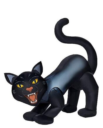 4 Ft Light-Up Scary Cat Inflatable - Decorations