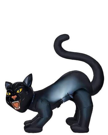 4 Ft Light-Up Scary Cat Inflatable - Decorations