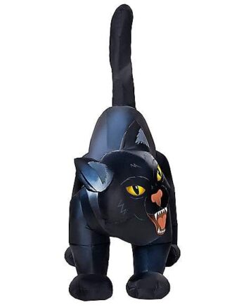 4 Ft Light-Up Scary Cat Inflatable - Decorations