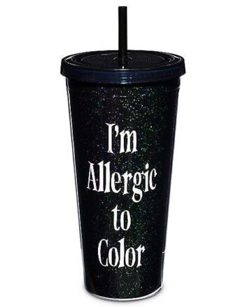 Allergic to Color Cup with Straw 20 oz. - Wednesday