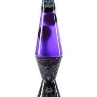 Black and Purple Baphomet Pentagram Lava Lamp - 14.5 Inch