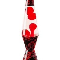 Black and Red Goth Base Lava Lamp - 14.5 Inch