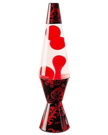 Black and Red Goth Base Lava Lamp - 14.5 Inch