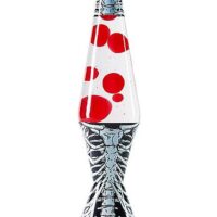 Black and White Ribcage Lava Lamp - 17 Inch