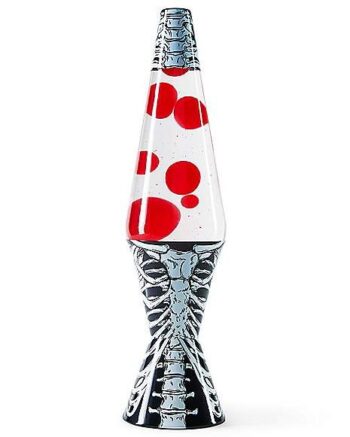 Black and White Ribcage Lava Lamp - 17 Inch