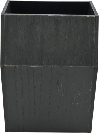 Boston Warehouse Coffin Utensil Holder, 8 inches x 5.75 inches, Black