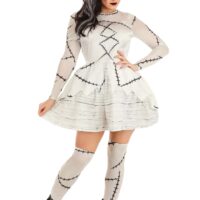 Bride of Frankenstein Costume Dress for Women