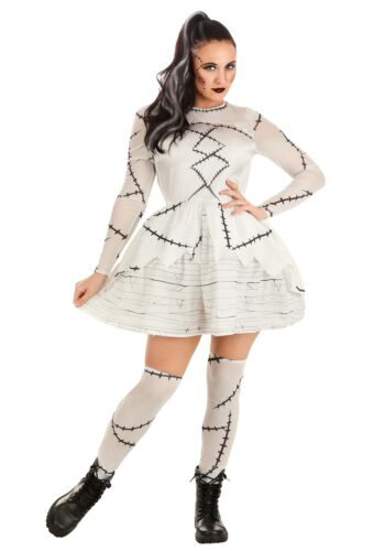 Bride of Frankenstein Costume Dress for Women