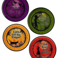 Cats Got My Tongue Hocus Pocus Plates - 4 Pack