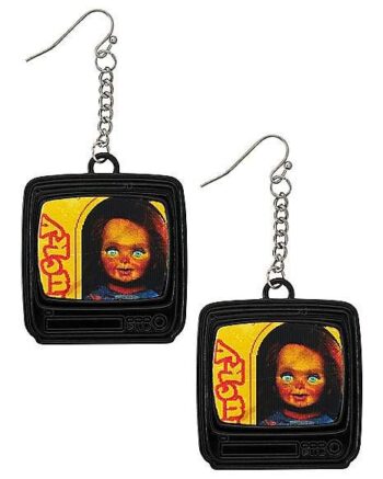 Chucky Box Lenticular Dangle Earrings