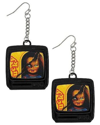 Chucky Box Lenticular Dangle Earrings