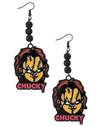 Chucky Stained Glass Style Dangle Earrings