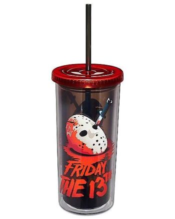 Friday the 13th Cup with Straw 20 oz. - Friday the 13th