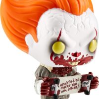 Funko 40628 IT Chapter 2 POP! Movies Pennywise Exclusive Vinyl Figure #778 [with Skateboard], Multicolour