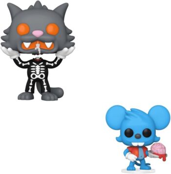 Funko Simpsons Treehouse of Horror Itchy and Scratchy Halloween 2 Pack Pop Exclusive 1267