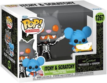 Funko Simpsons Treehouse of Horror Itchy and Scratchy Halloween 2 Pack Pop Exclusive 1267