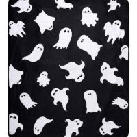 Ghost Print Fleece Blanket