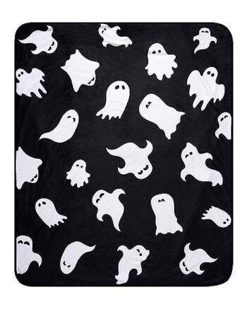 Ghost Print Fleece Blanket