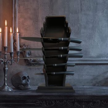 Gothic knife holder - Gothic Kitchen decor Goth kitchen accessories & coffin knife holder Gothic home decorations Gothic room decor （Without Knives）