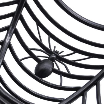 JOYIN 5 Halloween Spider Web Plastic Basket Bowls for Halloween Trick or Treat Hand Grabbing Candy Holder Bowls, Truck or Treat Spider Web Party Supplies Decoration