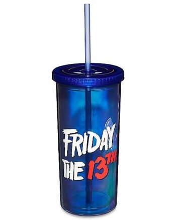 Jason Voorhees Iridescent Cup with Straw - Friday the 13th