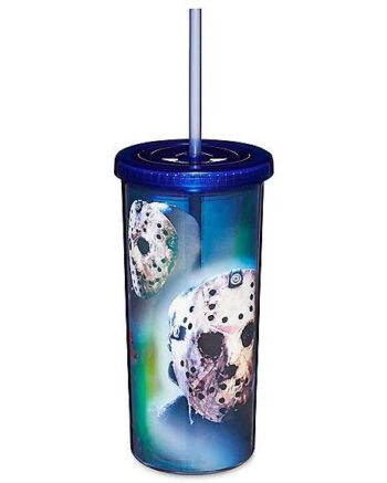 Jason Voorhees Iridescent Cup with Straw - Friday the 13th