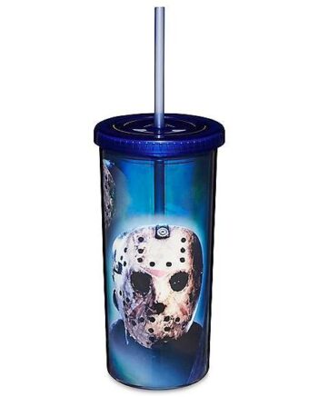 Jason Voorhees Iridescent Cup with Straw - Friday the 13th