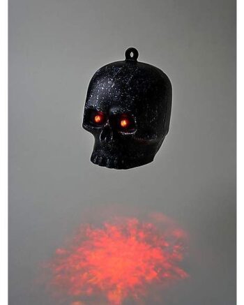 LED Hanging Black Skull Lightshow Projection