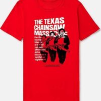 Leatherface Movie Poster T Shirt - The Texas Chainsaw Massacre