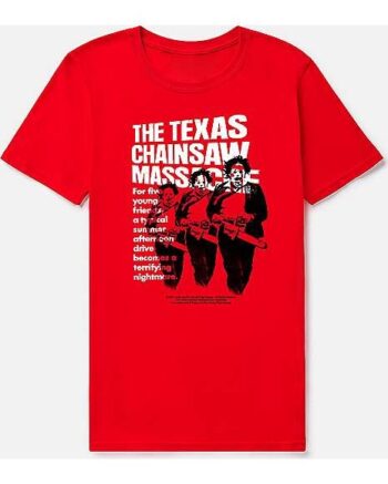 Leatherface Movie Poster T Shirt - The Texas Chainsaw Massacre