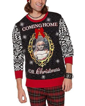 Light-Up Coming Home for Christmas Annabelle Christmas Sweater