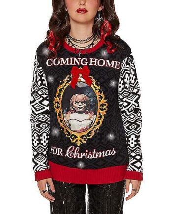 Light-Up Coming Home for Christmas Annabelle Christmas Sweater