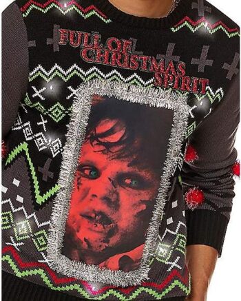 Light-Up Full of Christmas Spirit The Exorcist Christmas Sweater