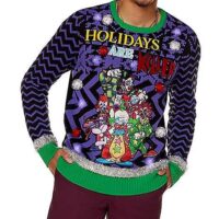 Light-Up Holidays Are Killer Killer Clowns Christmas Sweater - Killer Klowns from Outer Space