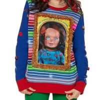 Light-Up Lenticular Chucky Christmas Sweater