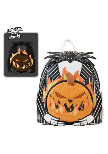 Loungefly Disney Nightmare Before Christmas Jack Skellington Pumpkin Head Mini Backpack