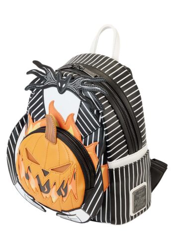 Loungefly Disney Nightmare Before Christmas Jack Skellington Pumpkin Head Mini Backpack