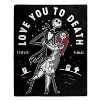 Love You to Death Fleece Blanket - The Nightmare Before Christmas