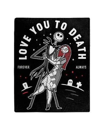 Love You to Death Fleece Blanket - The Nightmare Before Christmas