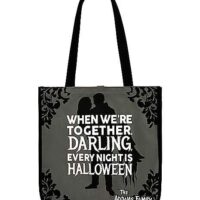 Morticia and Gomez Addams Canvas Tote Bag - The Addams Family
